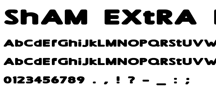 Sham Extra Bold font